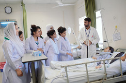 College of Nursing & Midwifery Students in Ward