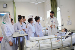 College of Nursing & Midwifery Students in Ward