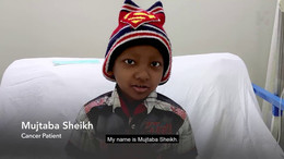 Mujtaba Sheikh - patient video -  Like. Share. Donate Campaign