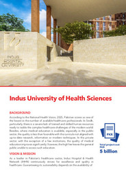 Indus University of Health Sciences - Profile